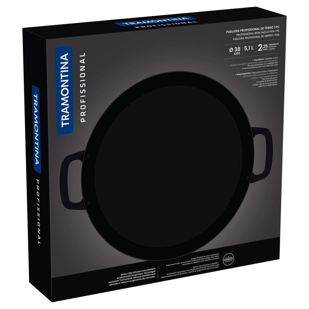 Paellera Tramontina Profesional en Hierro 38 cm 5,1 L