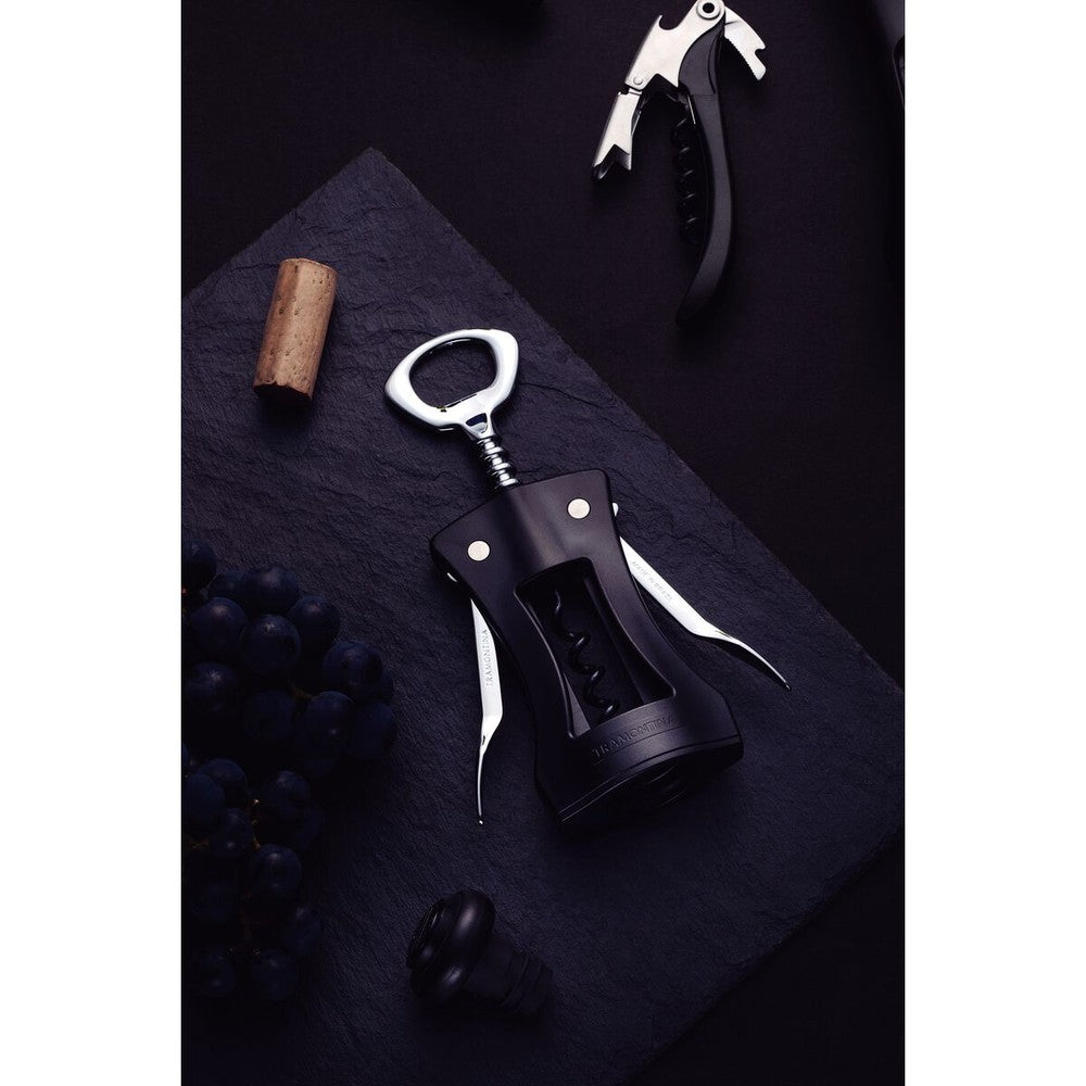 Sacacorchos Tramontina Harmoniza con Cuerpo de ABS y Abridor de Zamak Negro