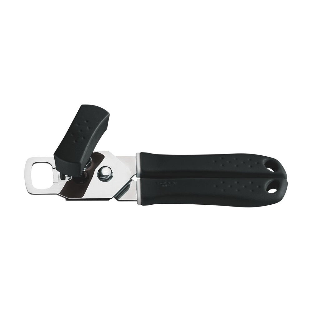 Abridor de Latas Tramontina Utilità en Acero Inoxidable con Mango de Polipropileno Negro