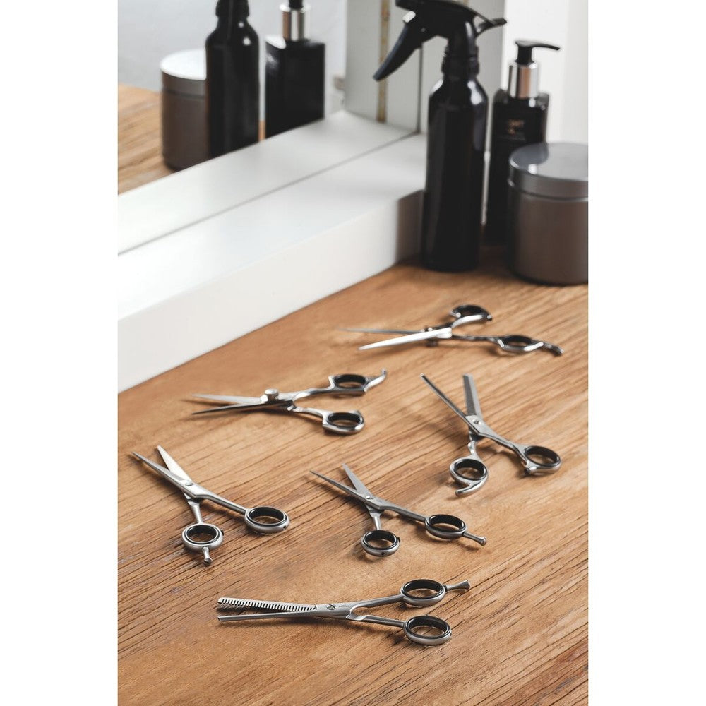 Tijera para cabello Tramontina de acero inoxidable con filo desbaste, 5,5"