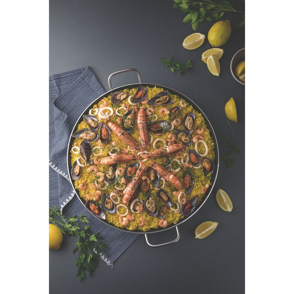 Paellera Tramontina Profesional en Aluminio con Revestimiento Interno con Antiadherente Starflon Premium y Acabado Externo Lijado 45 cm 9,2 L