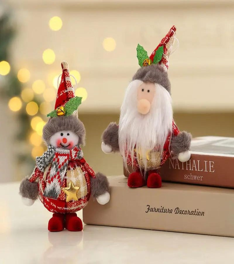Pack de 4 muñecos Navideños colgantes