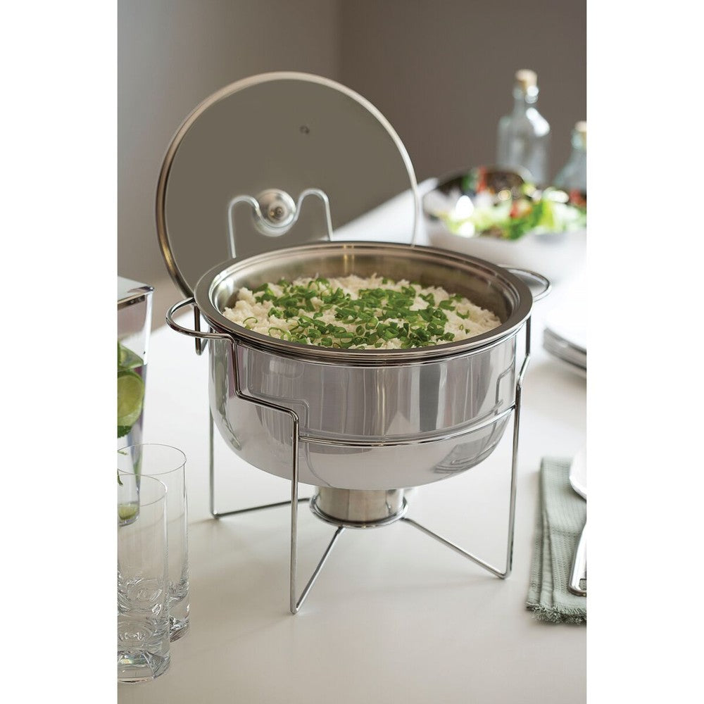 Rechaud baño maría de acero inoxidable de 7 l con hornalla