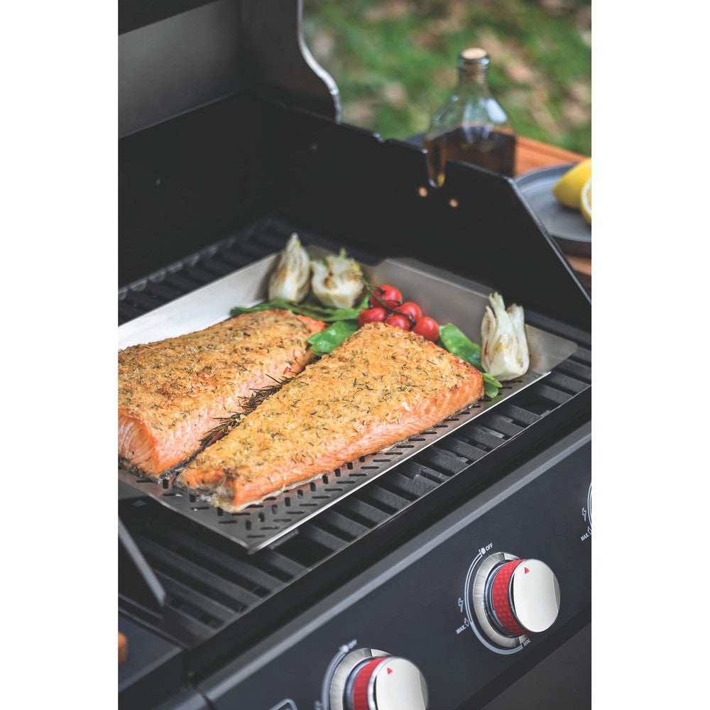 Asadera Tramontina Cosmos para pescado de acero inoxidable 48 x 32 cm