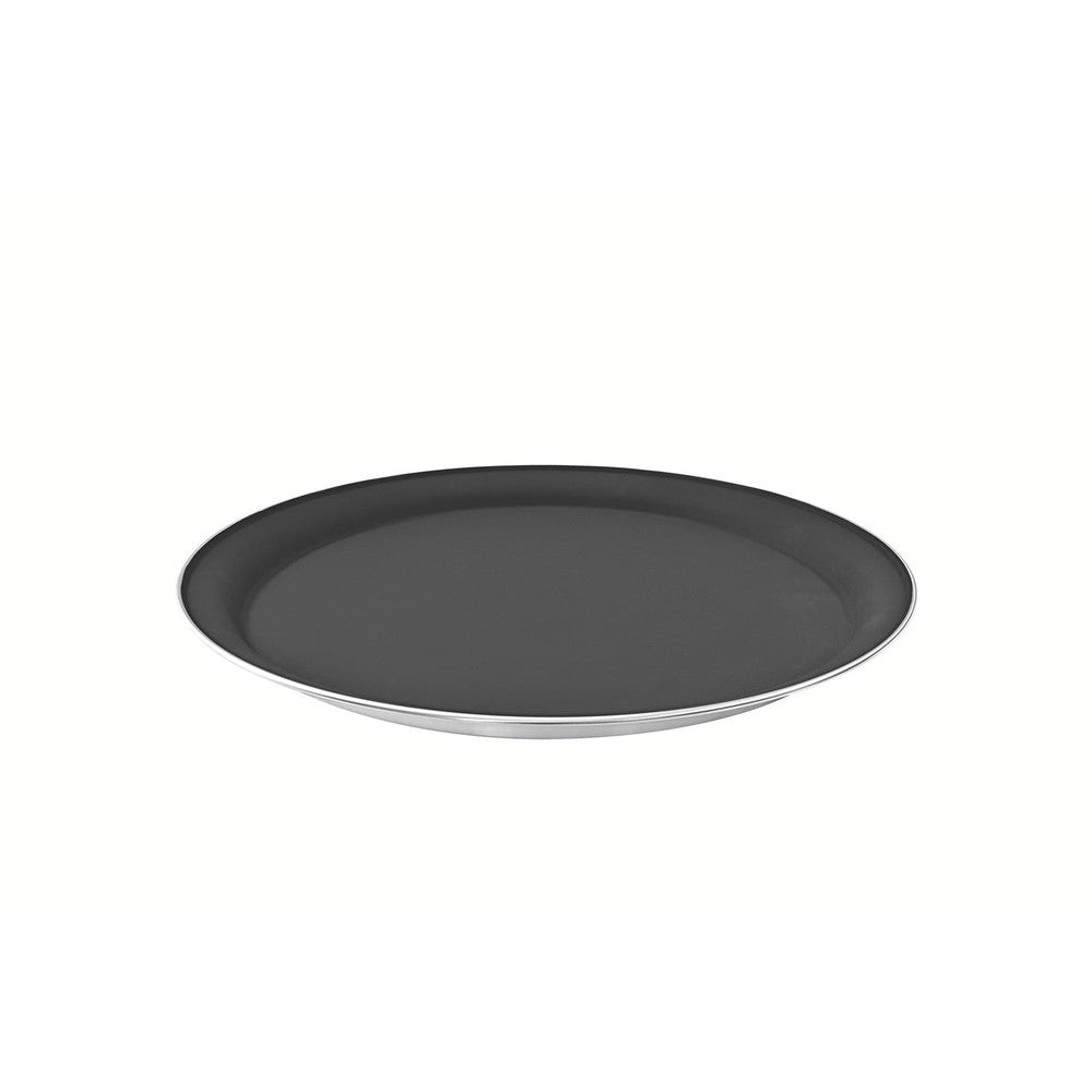 Bandeja redonda Service de acero inoxidable con revestimiento interno antideslizante de 40 cm Tramontina