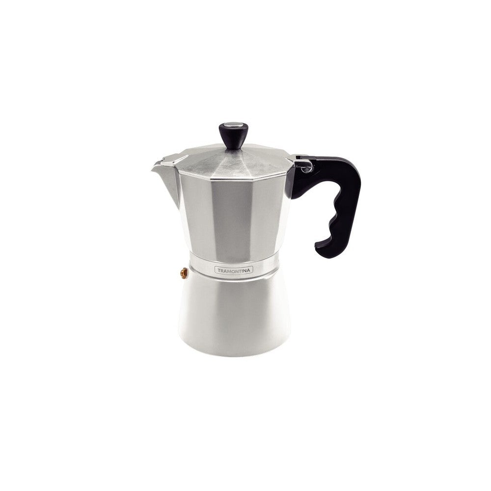 Cafetera Expresso Italiana Tramontina en Aluminio con Mango en Nylon 320 ml