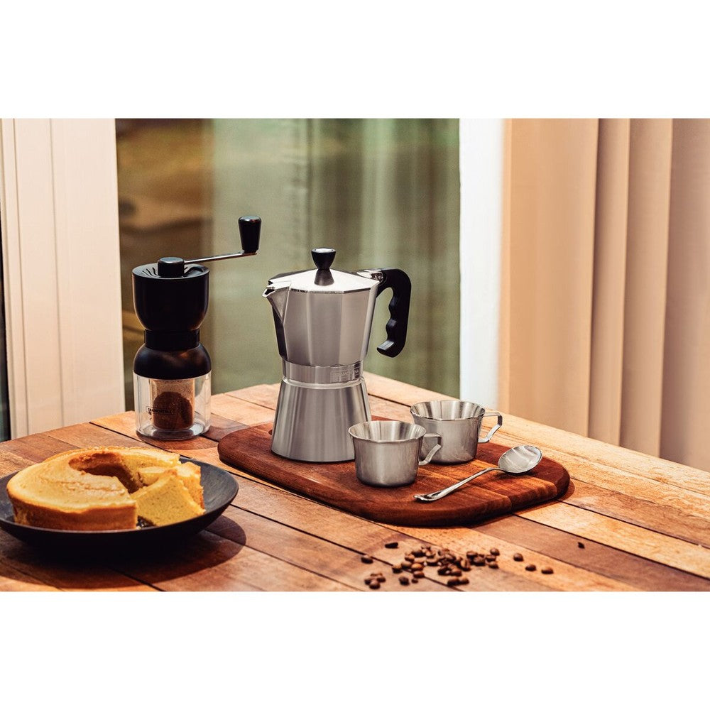 Cafetera Expresso Italiana Tramontina en Aluminio con Mango en Nylon 320 ml