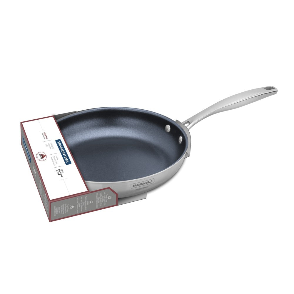 Sartén Grano de acero inoxidable con cuerpo triple y revestimiento interno cerámico grafito de 20 cm