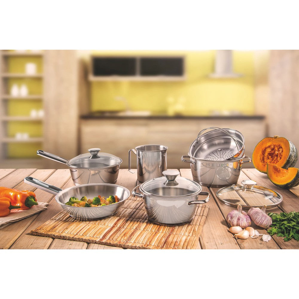 Olla de Acero Inox Triple Fondo 16cm 1,5L Tramontina Allegra