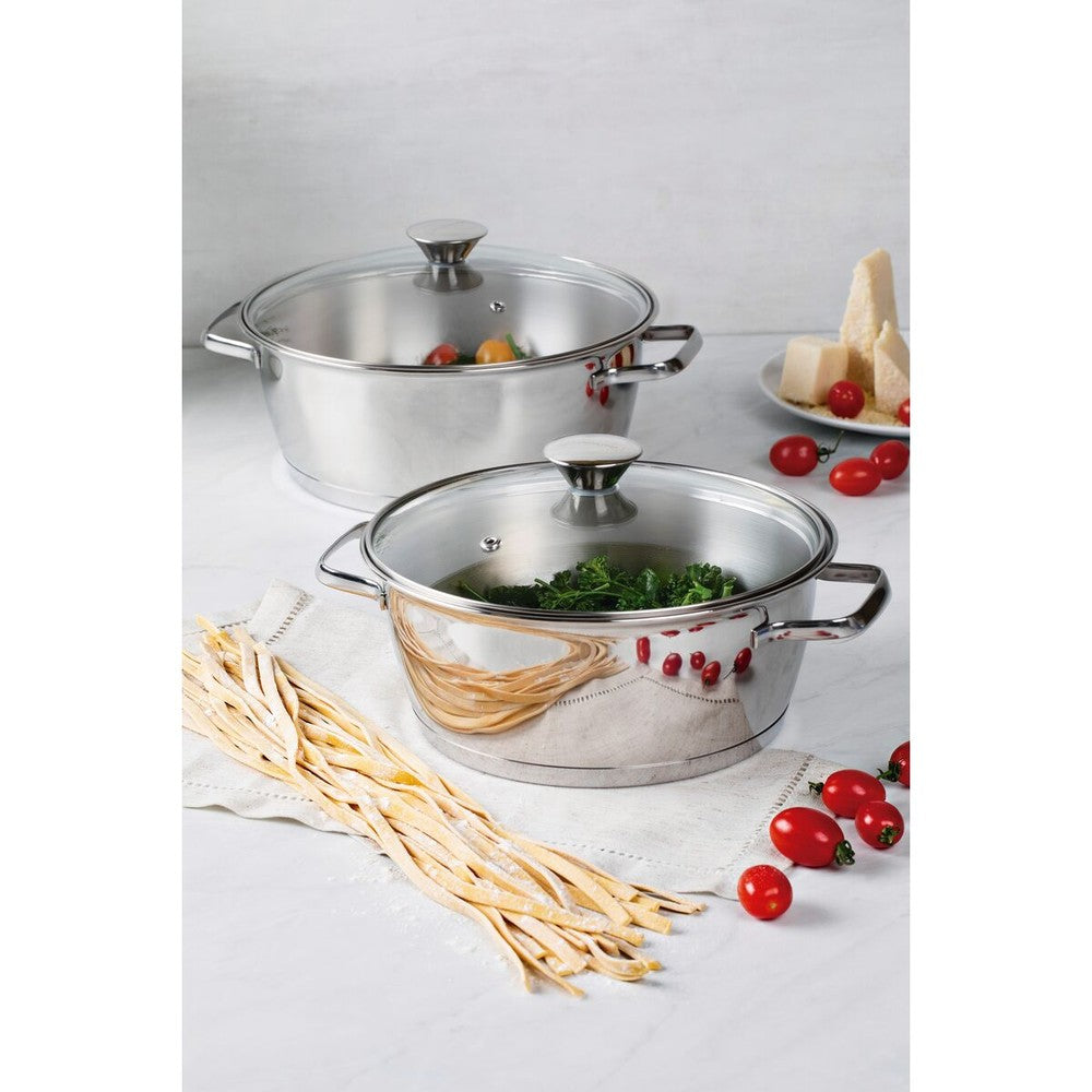 Cacerola de Acero Triple Fondo 22 cm 3,3L Tramontina Allegra