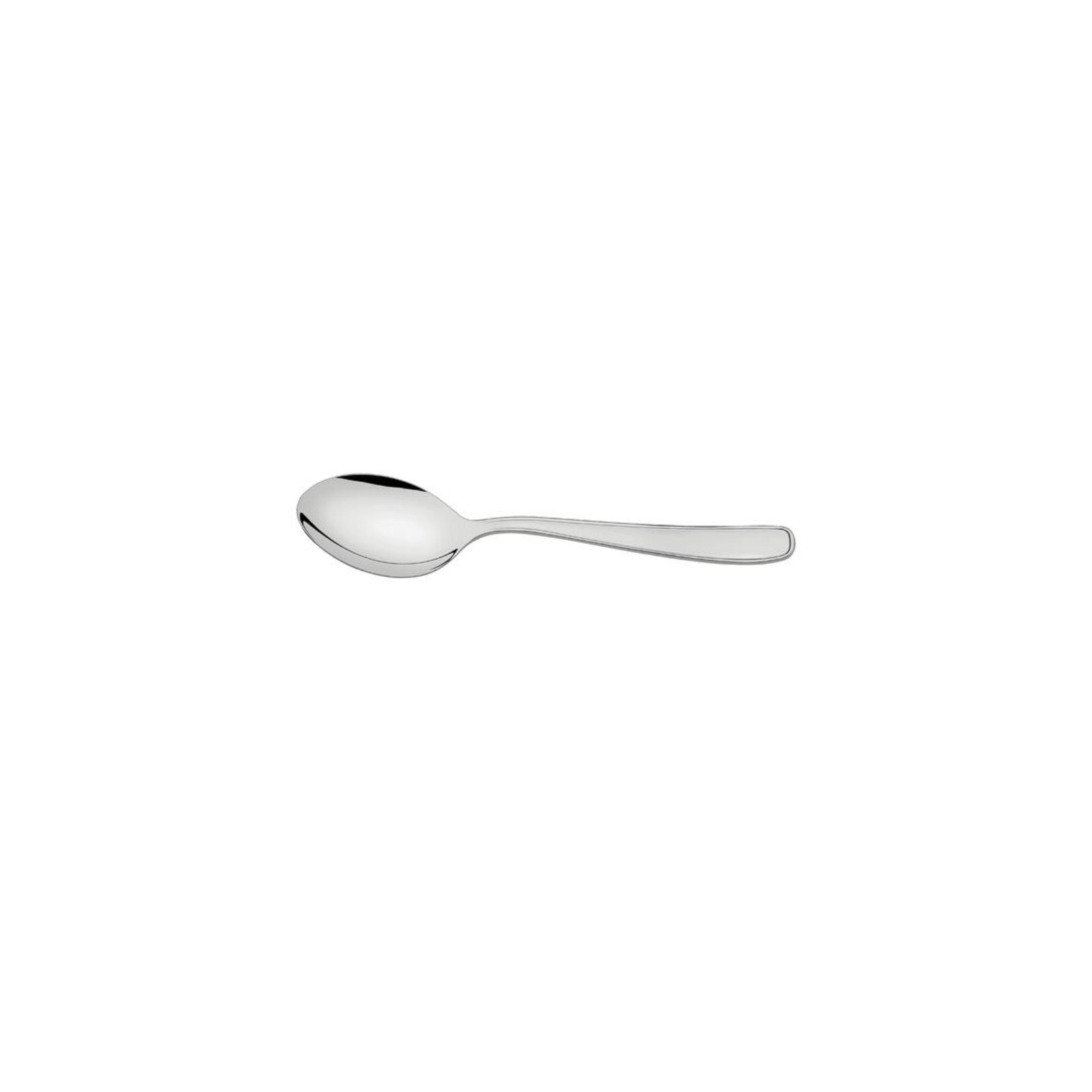 Juego para café Tramontina de acero inoxidable terminación brillante con tazas y platos cuadrados y cucharas 18 piezas