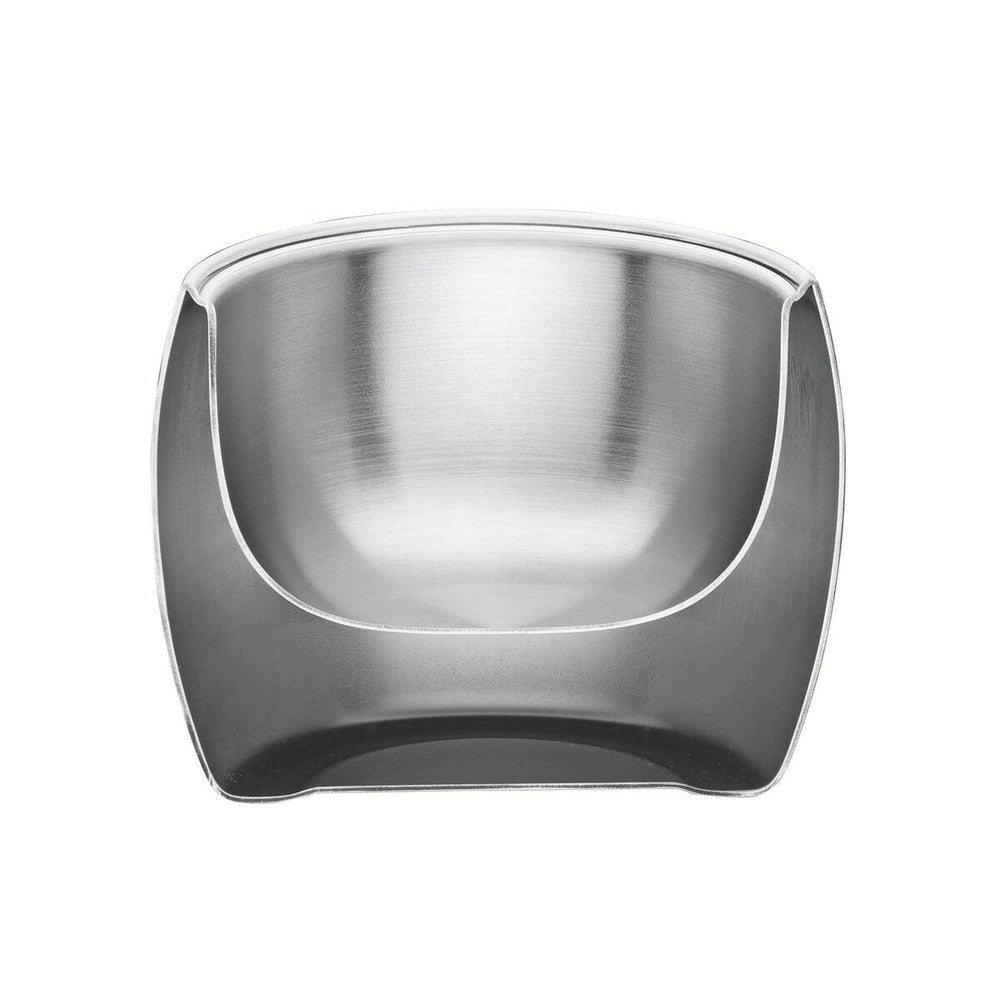 Juego para café Tramontina de acero inoxidable terminación brillante con tazas y platos cuadrados y cucharas 18 piezas