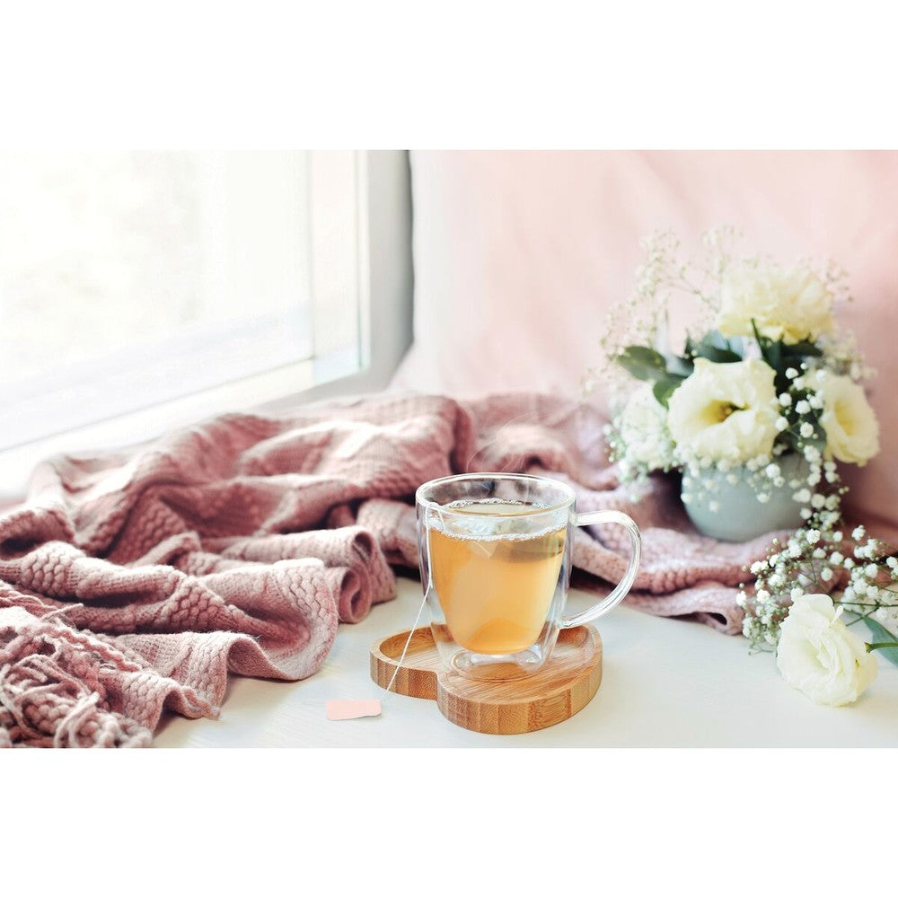 Juego de tazas Tramontina para café y té vidrio doble con asas 2 piezas