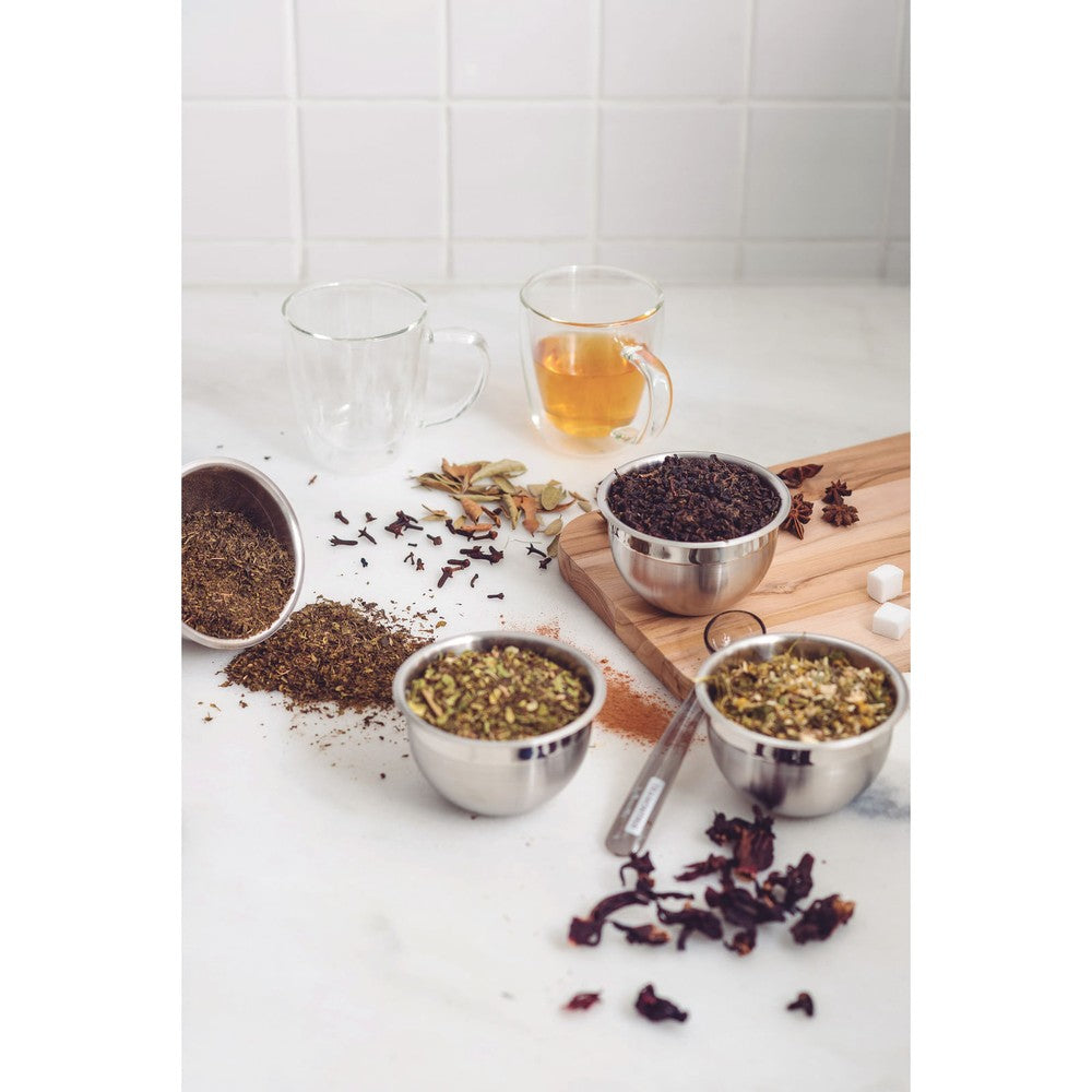 Juego de tazas Tramontina para café y té vidrio doble con asas 2 piezas