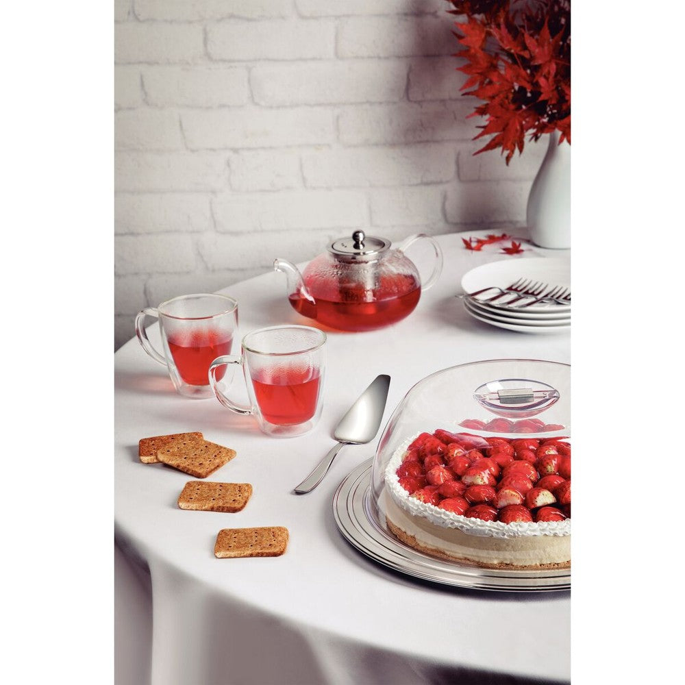 Juego de tazas Tramontina para café y té vidrio doble con asas 2 piezas