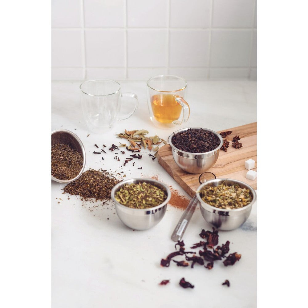 Juego de tazas Tramontina para café y té vidrio doble con asas 2 piezas