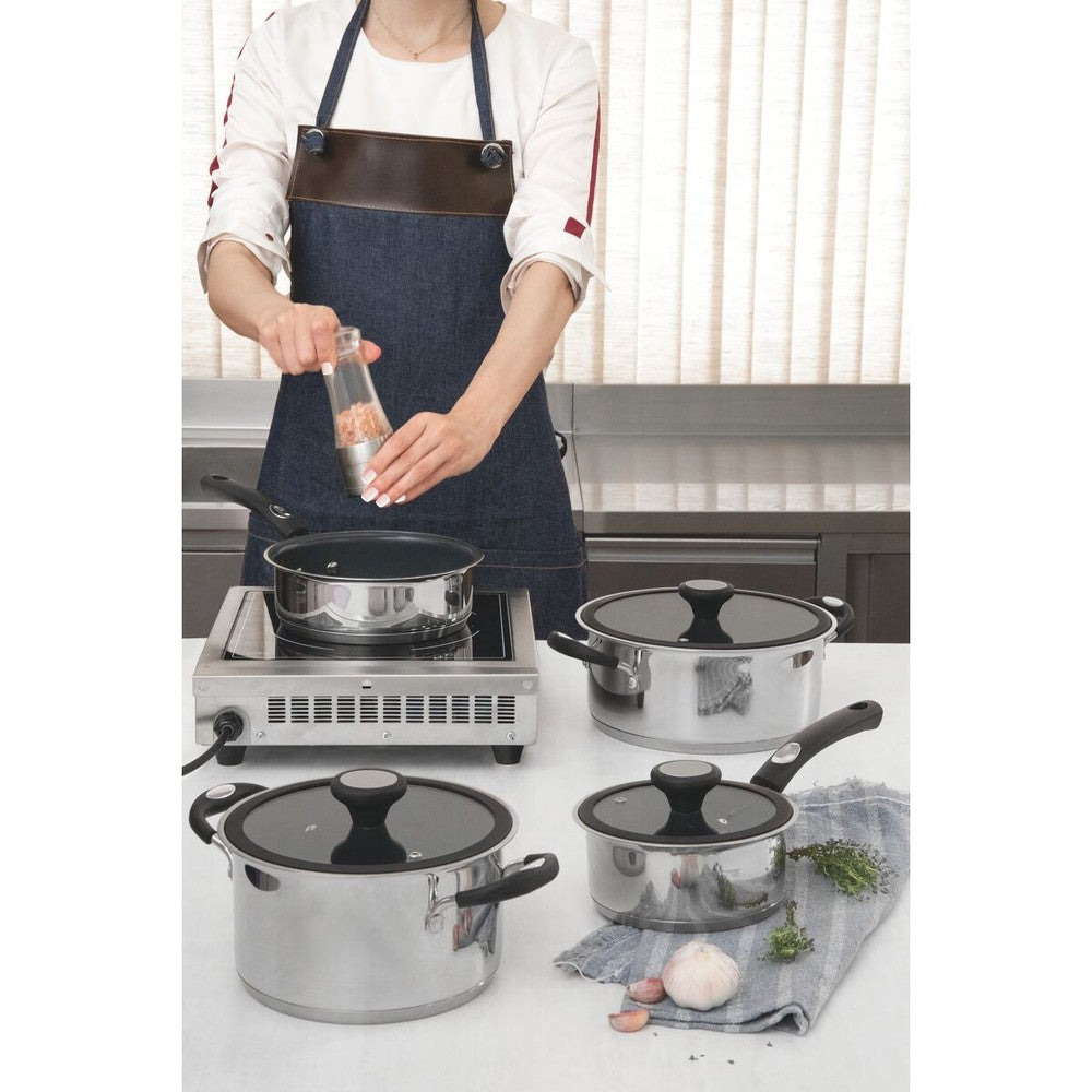 Batería de Cocina en Acero Triple Fondo 4 Pzas Tramontina Solar Ceramic