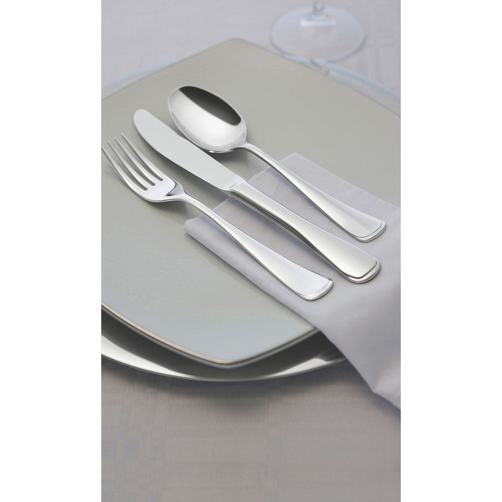 Juego de cubiertos de 130 piezas Tramontina Mônaco de acero inoxidable con cuchillos de mesa forjados 6mm, estuche de madera