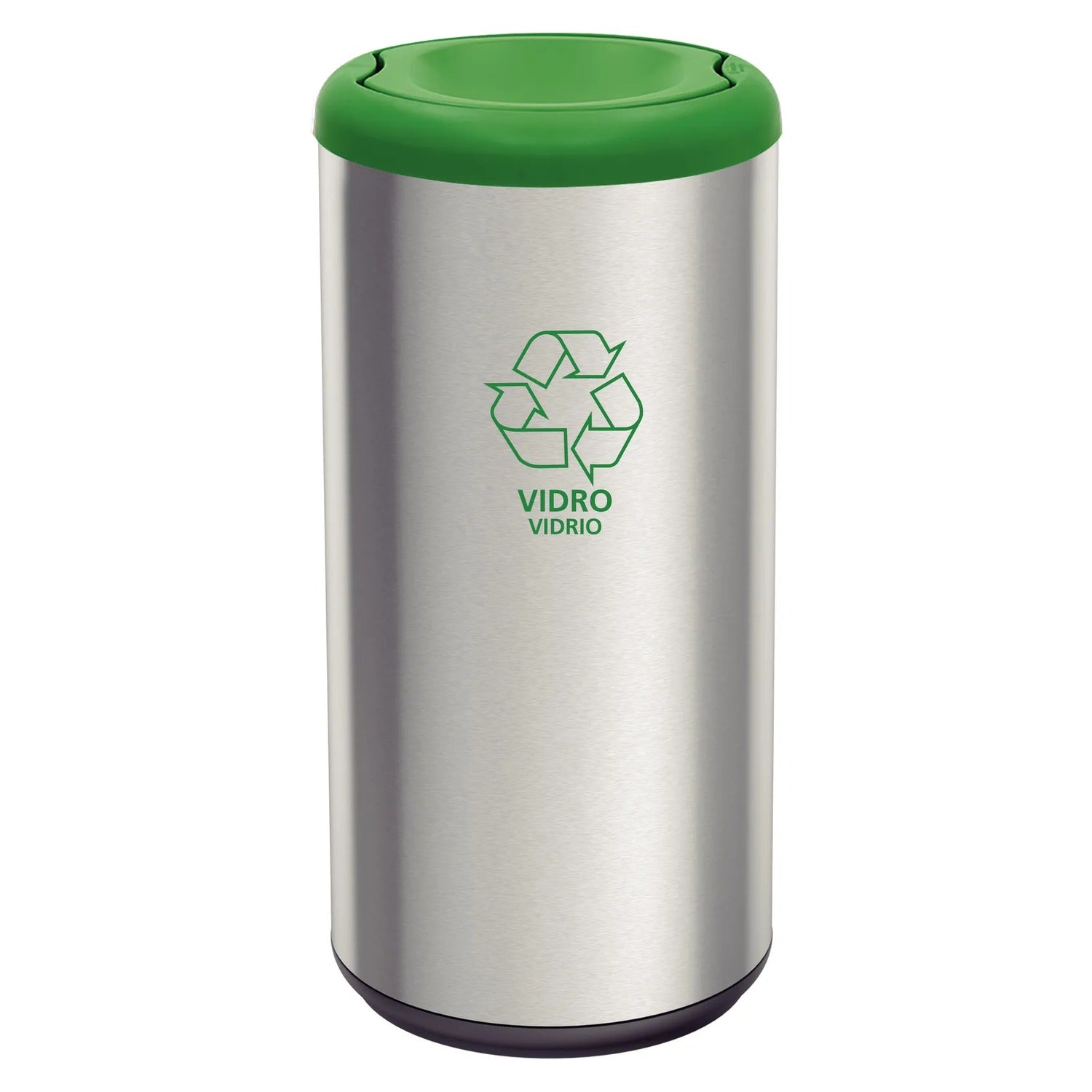 Basurero en Acero con Tapa Vaivén Verde 40L Tramontina Piemonte