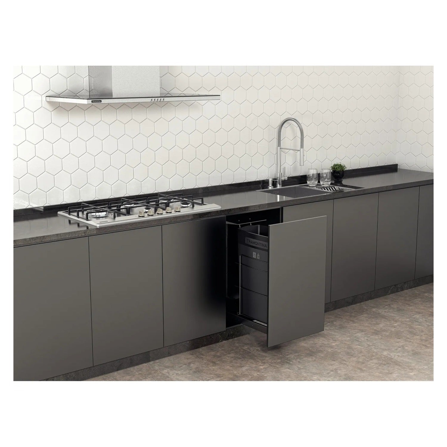Basurero Deslizante para Mueble Slide 45 L - imagen 2