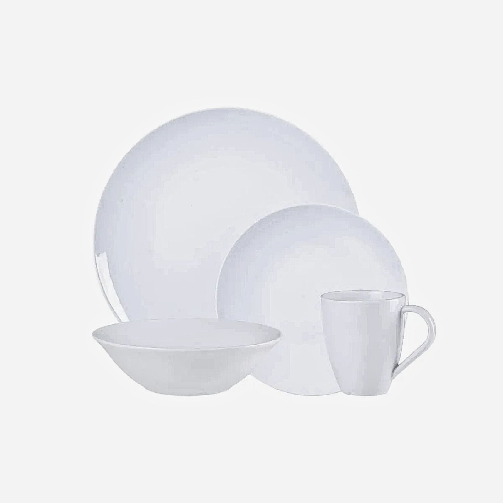 Juego de Platos Tramontina Sophia en Porcelana con Bowl 16 Piezas