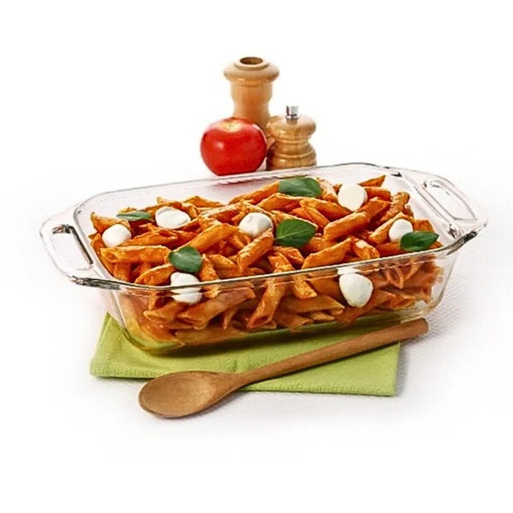 Asadera Rectangular Mediana Con Asas 2,7 Litros