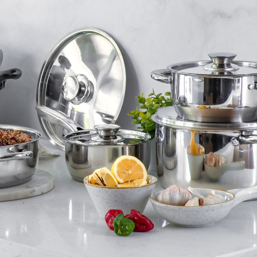 Batería De Cocina 8Pzs Acero Inoxidable Modelo 460 Wens