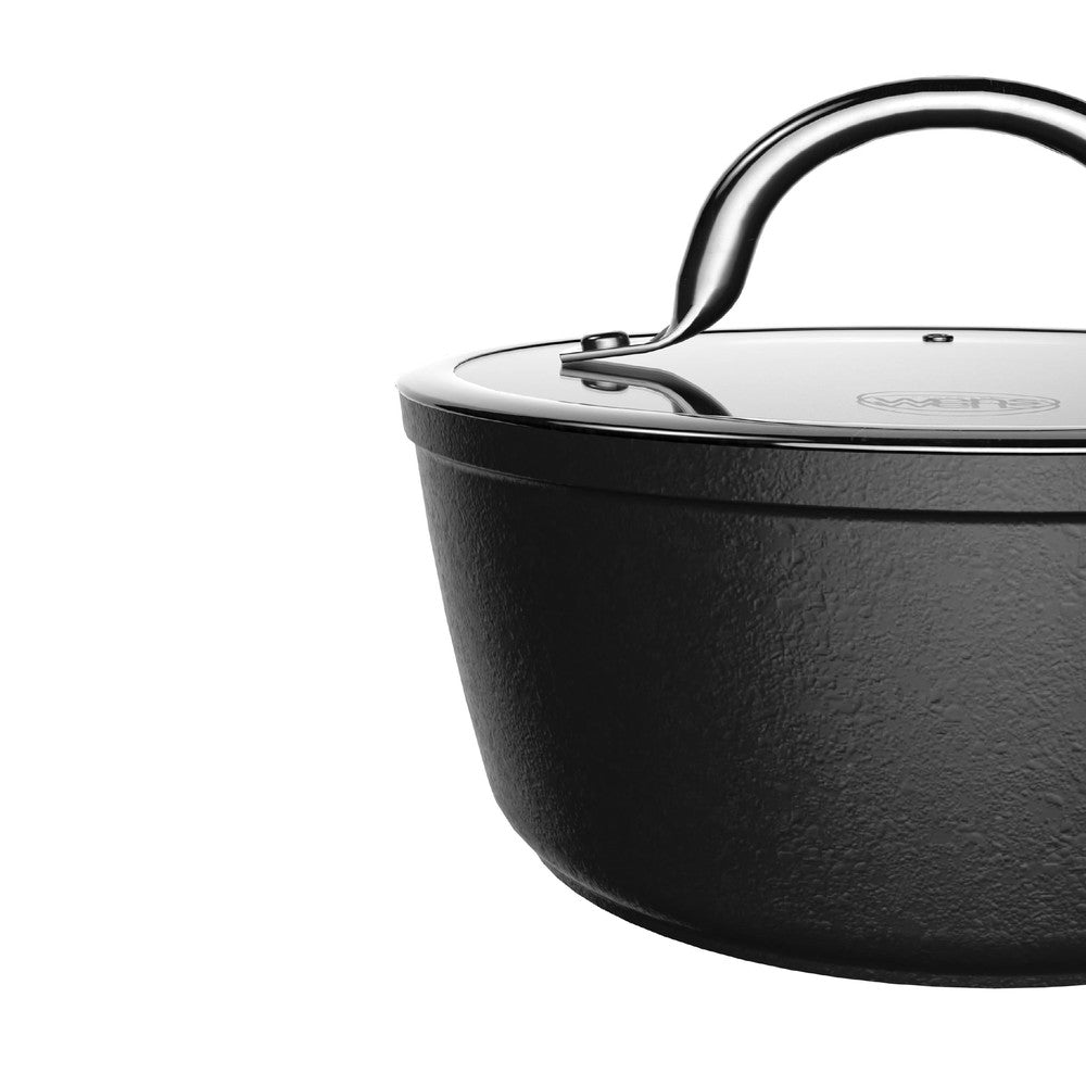 Batería de Cocina 7 Piezas Aluminio Forjado Black