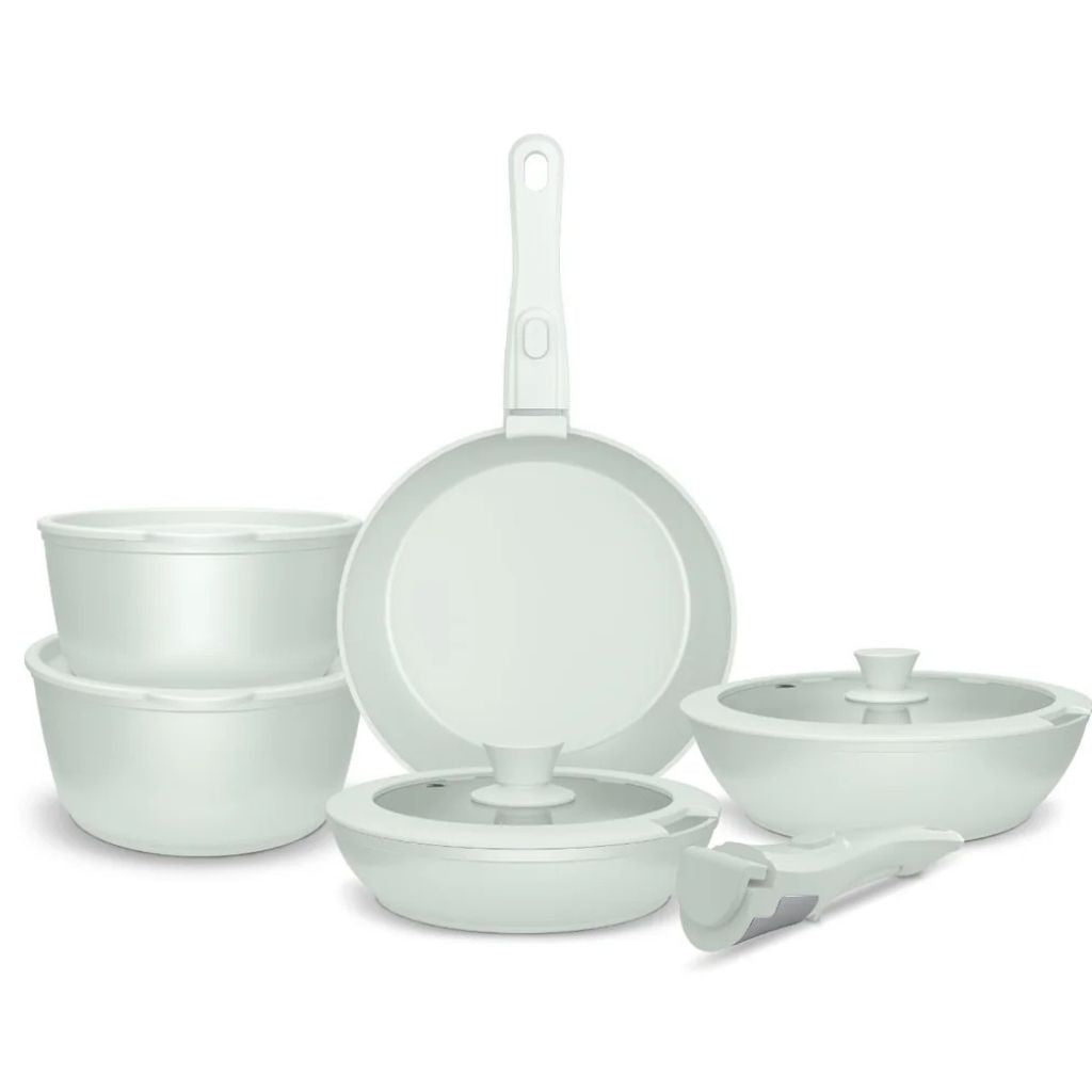 Batería de Cocina 11 Piezas Aluminio Snap-On Mint