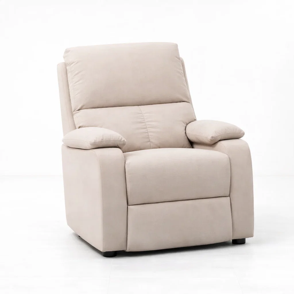 Bergere Reclinable Ibiza Leather Crema