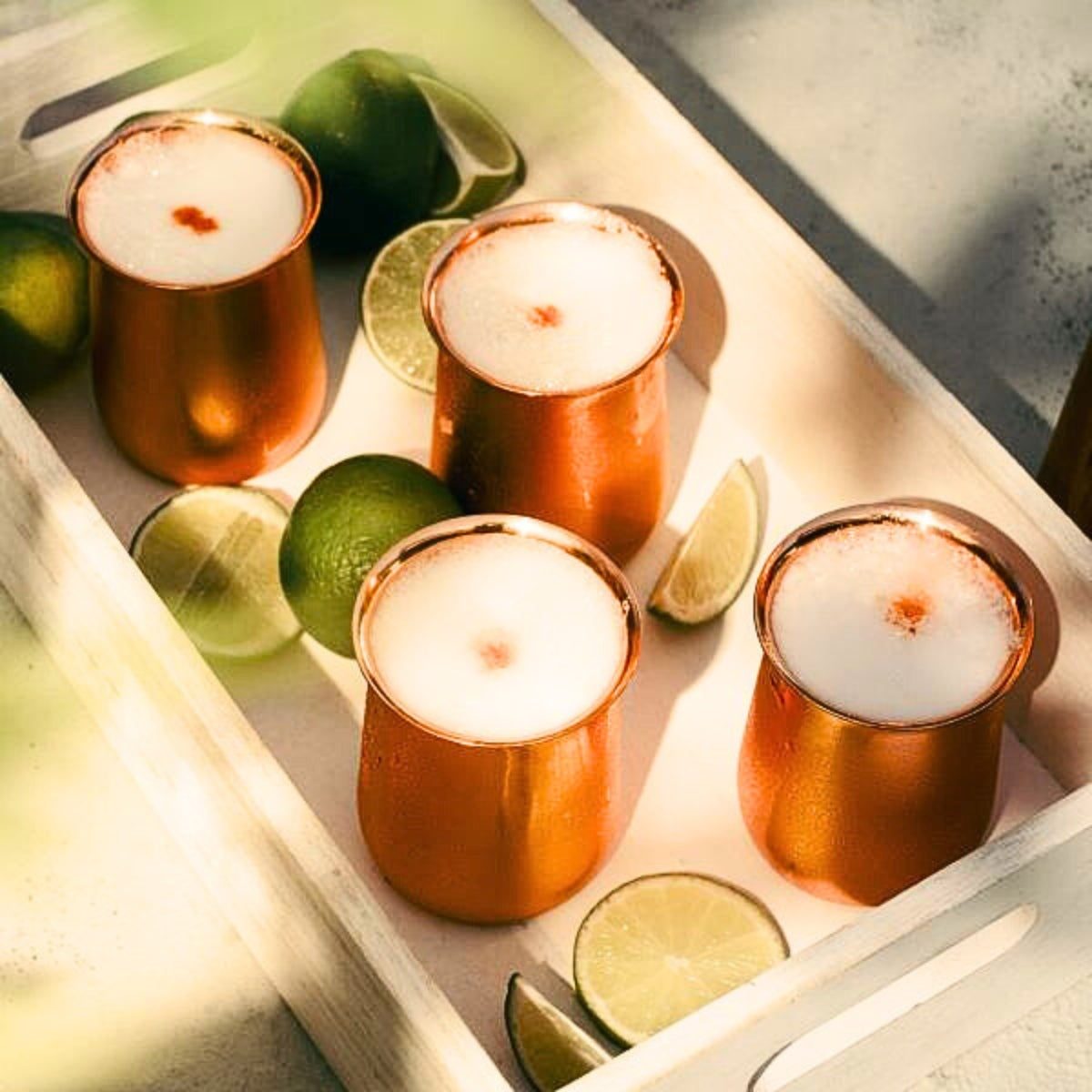 Set Vasos Cobre Cocktail