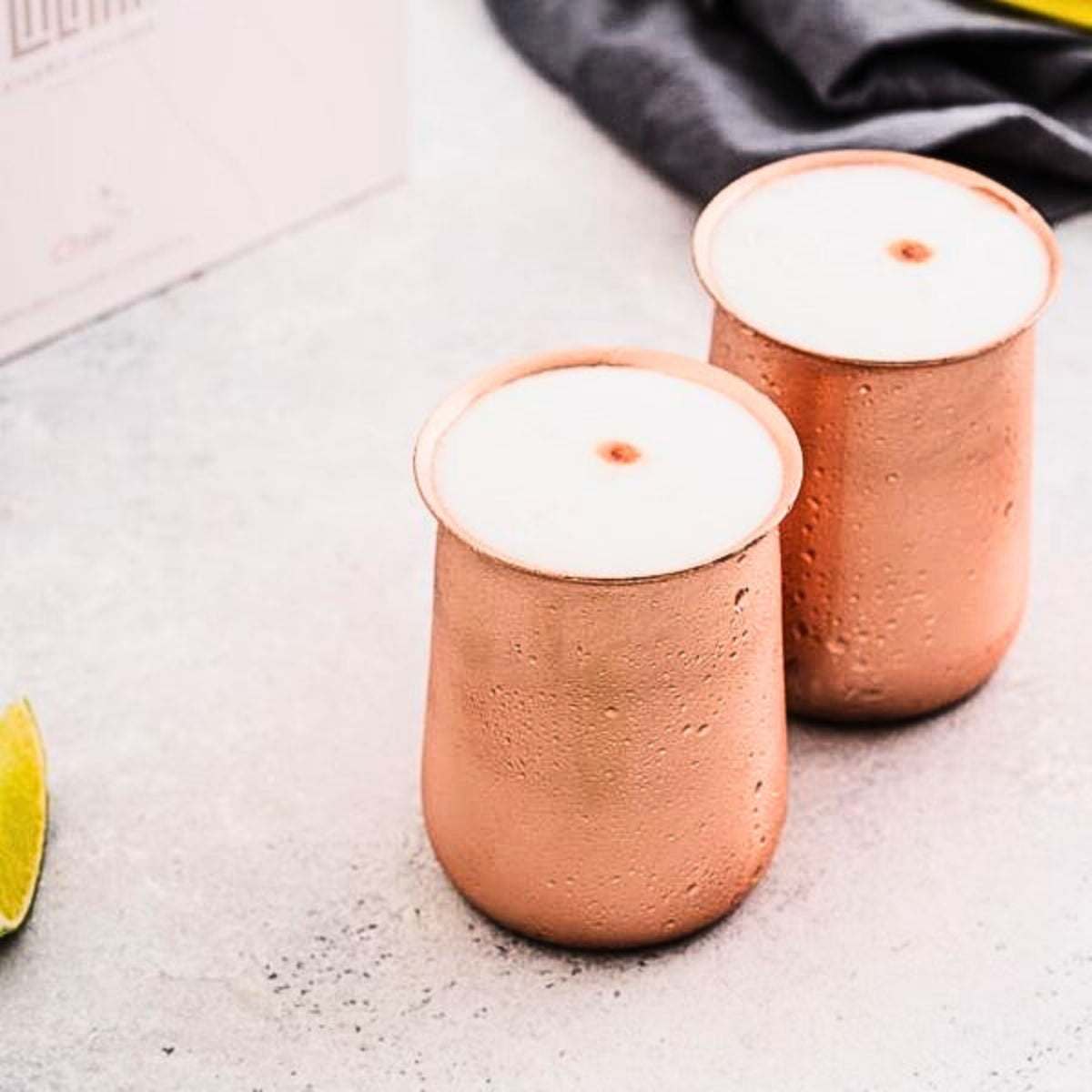 Set Vasos Cobre Cocktail