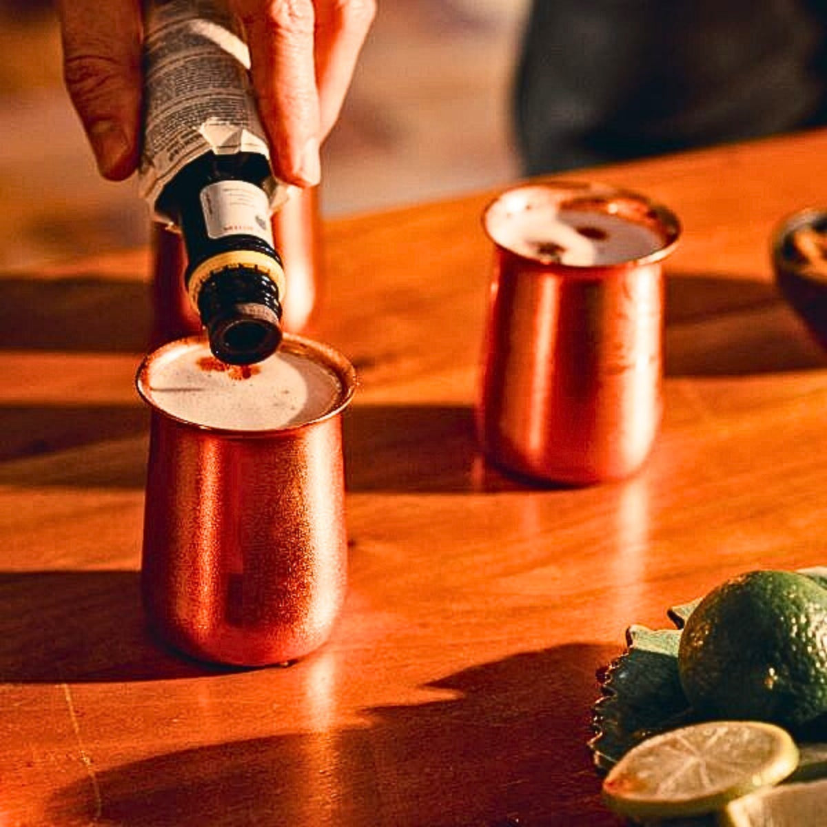 Set Vasos Cobre Cocktail