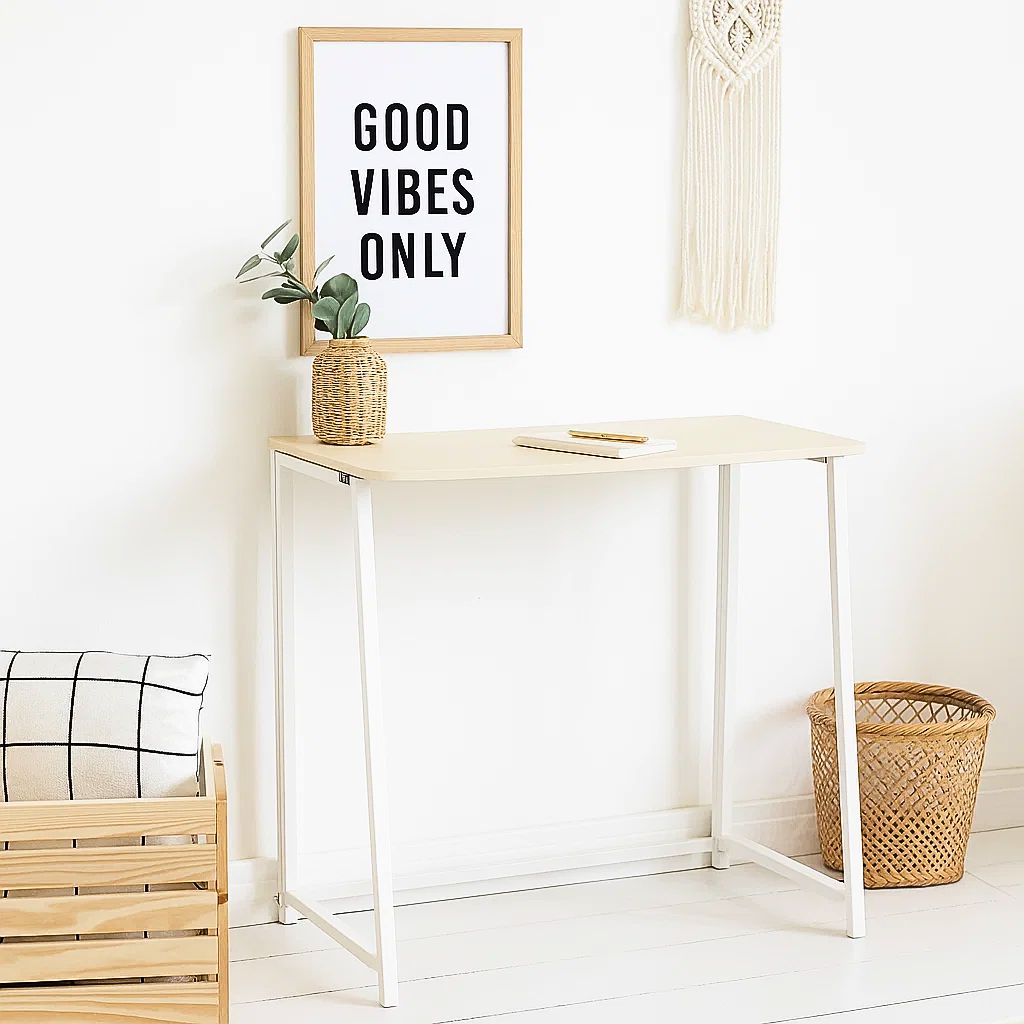 Escritorio Flex Compacto Mdf - Natural Blanca