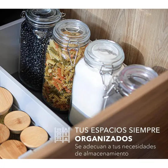 Pack de 3 Frascos de Vidrio con tapa Hermética 1,45L Allegra