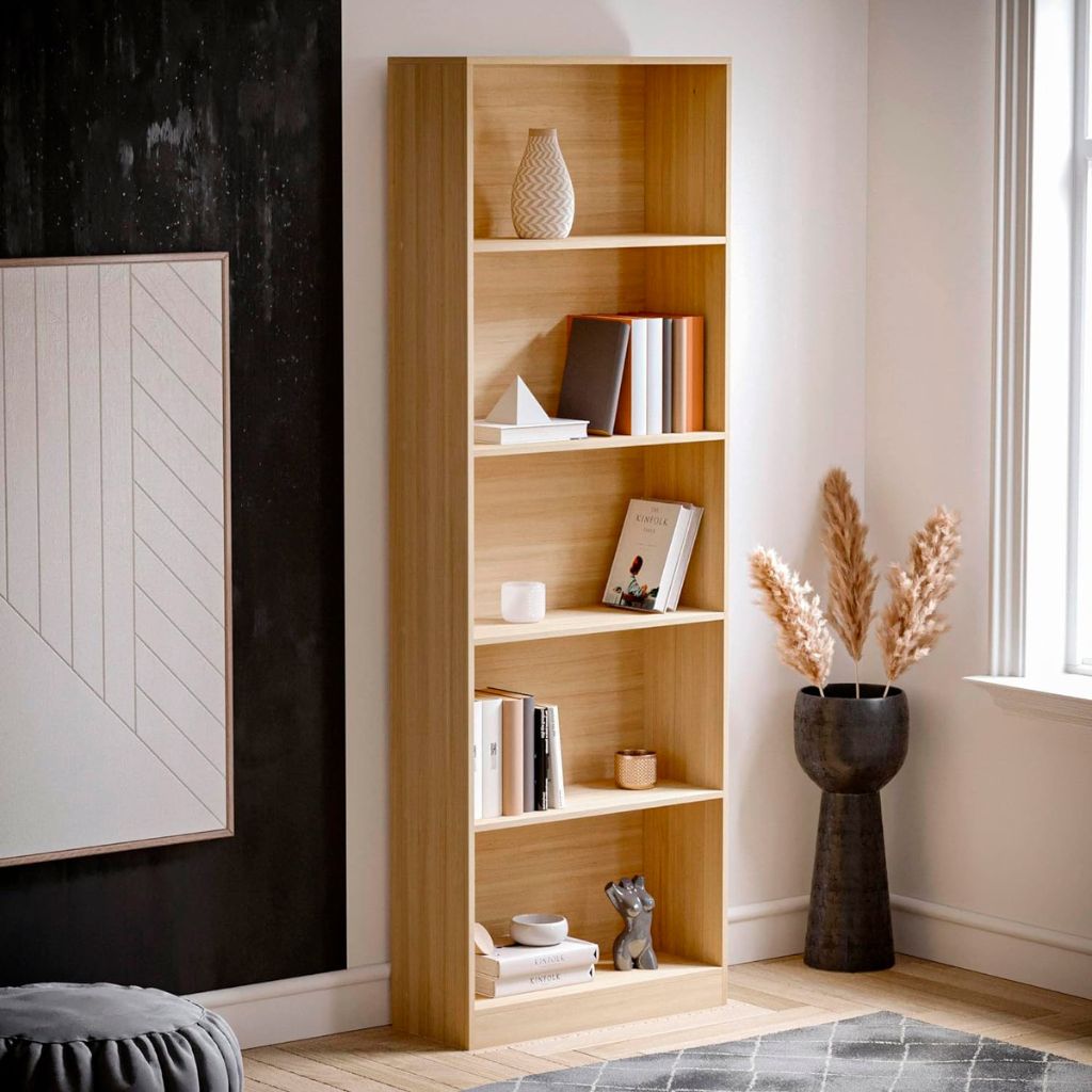 Librero Reka de 5 espacios alto - Madera