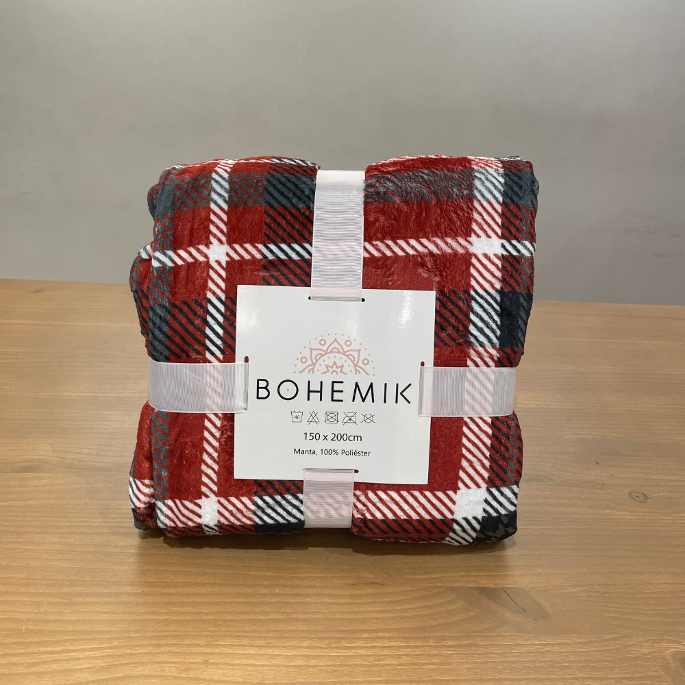 Manta Soft Scottish Red – Calidez y Encanto Clásico