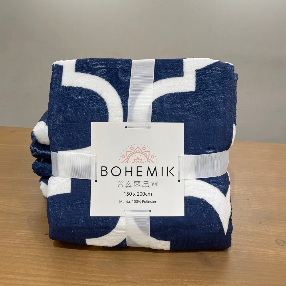 Manta Soft Tone Blue – Suavidad en Azul con Estilo Natural