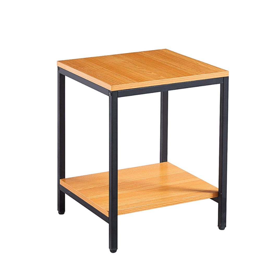 Mesa Auxiliar Lateral de 2 Niveles Clara