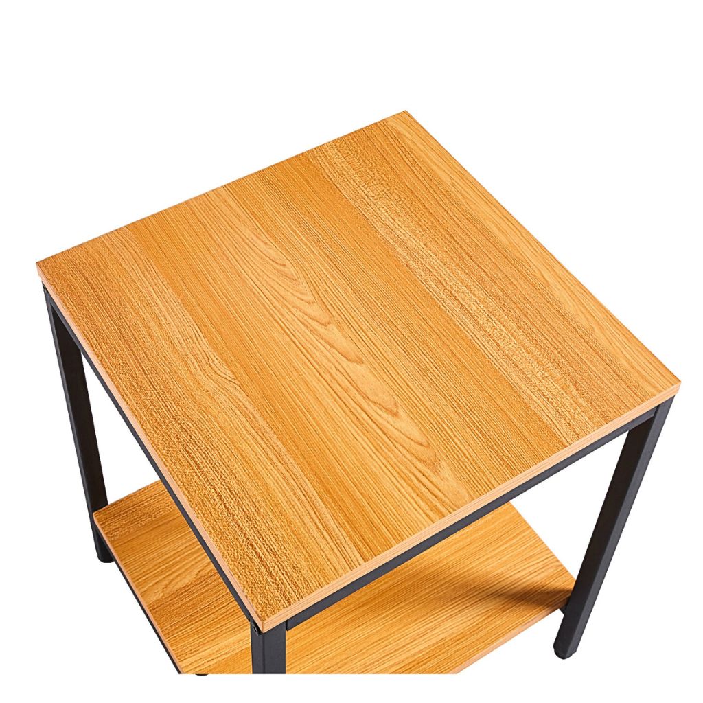 Mesa Auxiliar Lateral de 2 Niveles Clara