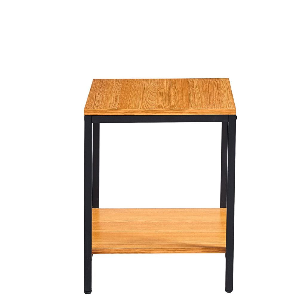 Mesa Auxiliar Lateral de 2 Niveles Clara