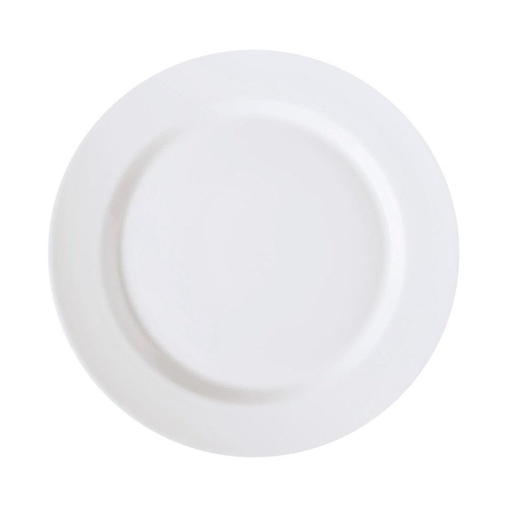 Set de Platos de porcelana blanca Corona