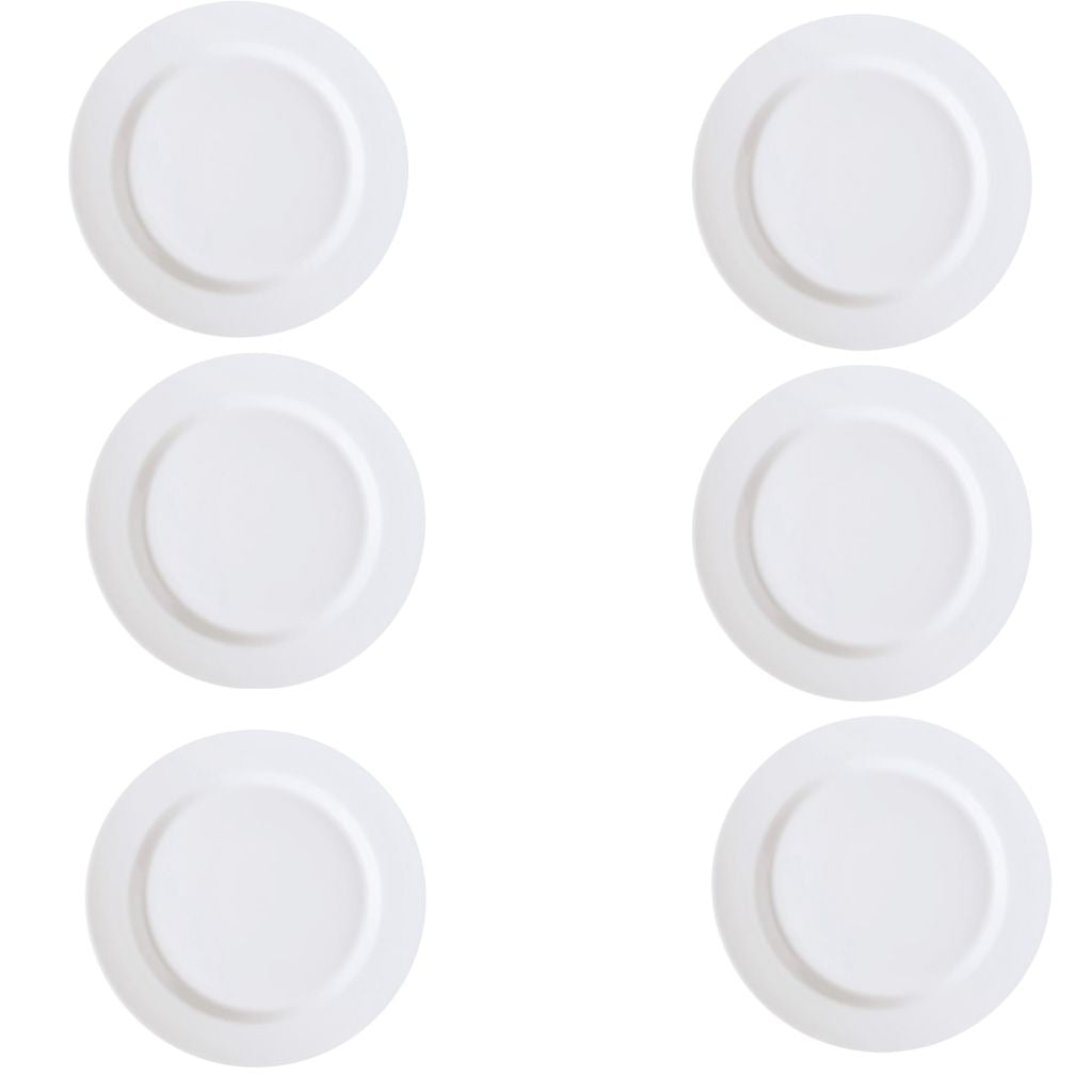 Set de Platos de porcelana blanca Corona