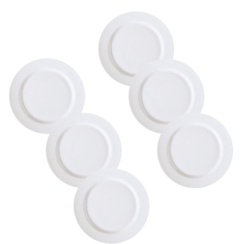 Set de Platos de porcelana blanca Corona