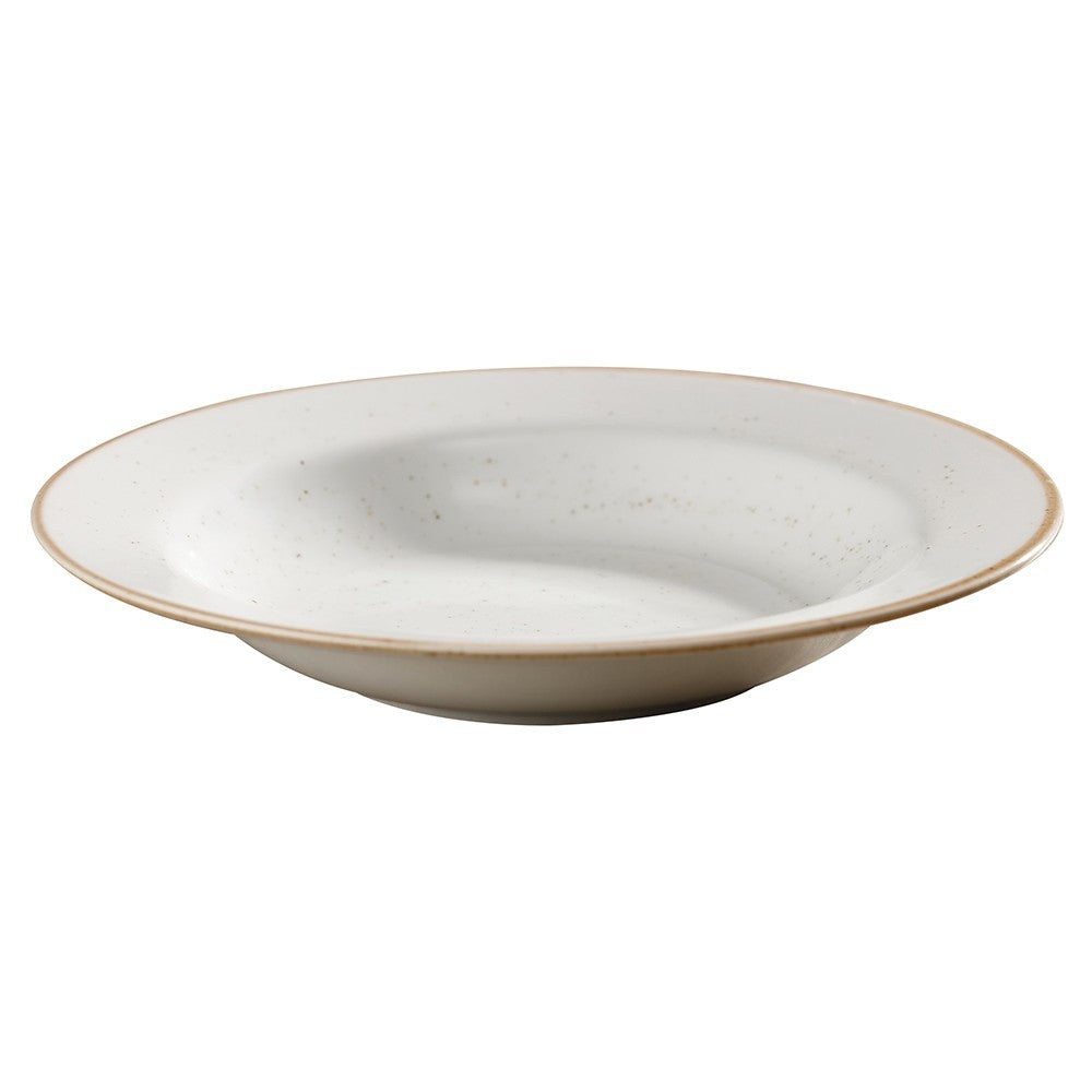 Set de Platos Blanco/Beige Artisan 17,3 cm, 28 cm y 23 cm