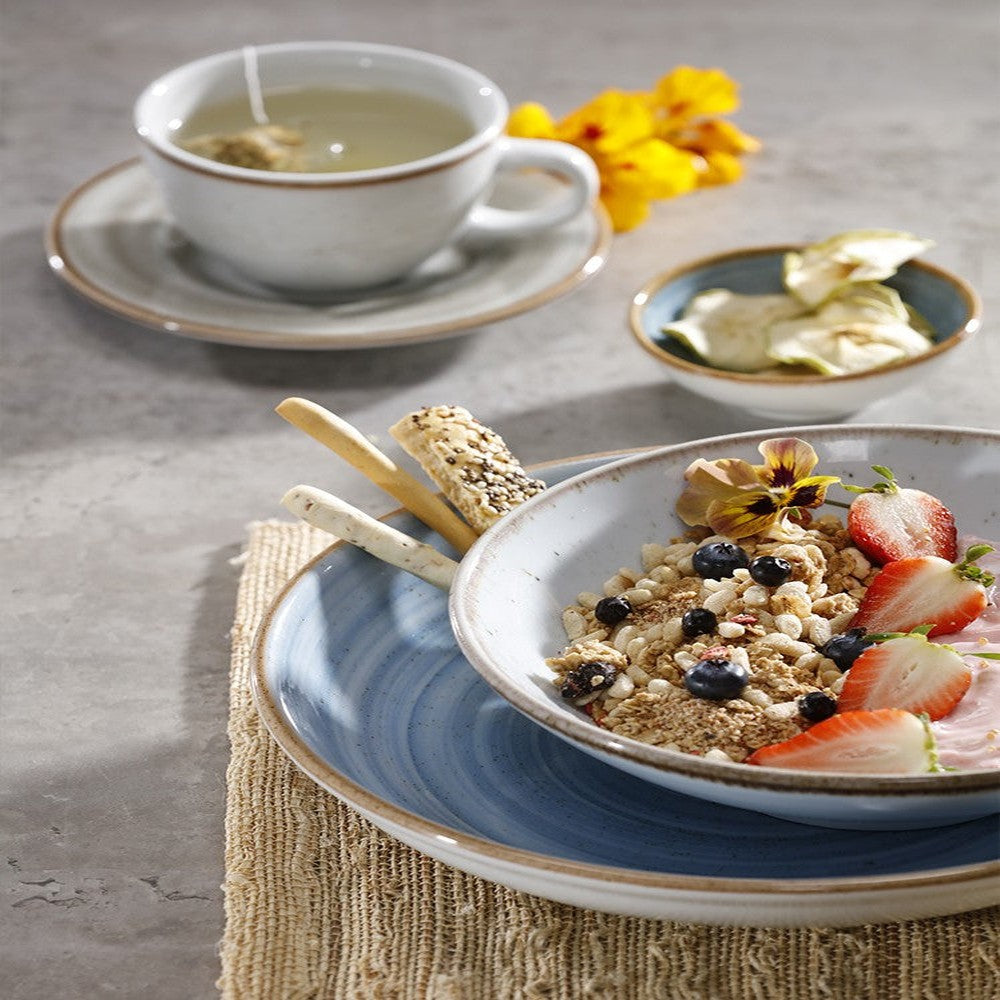 Sets de Platos Artisan en Porcelana Azul/Mar Artisan – 17,3 cm, 20,3 cm, 23 cm y 28 cm