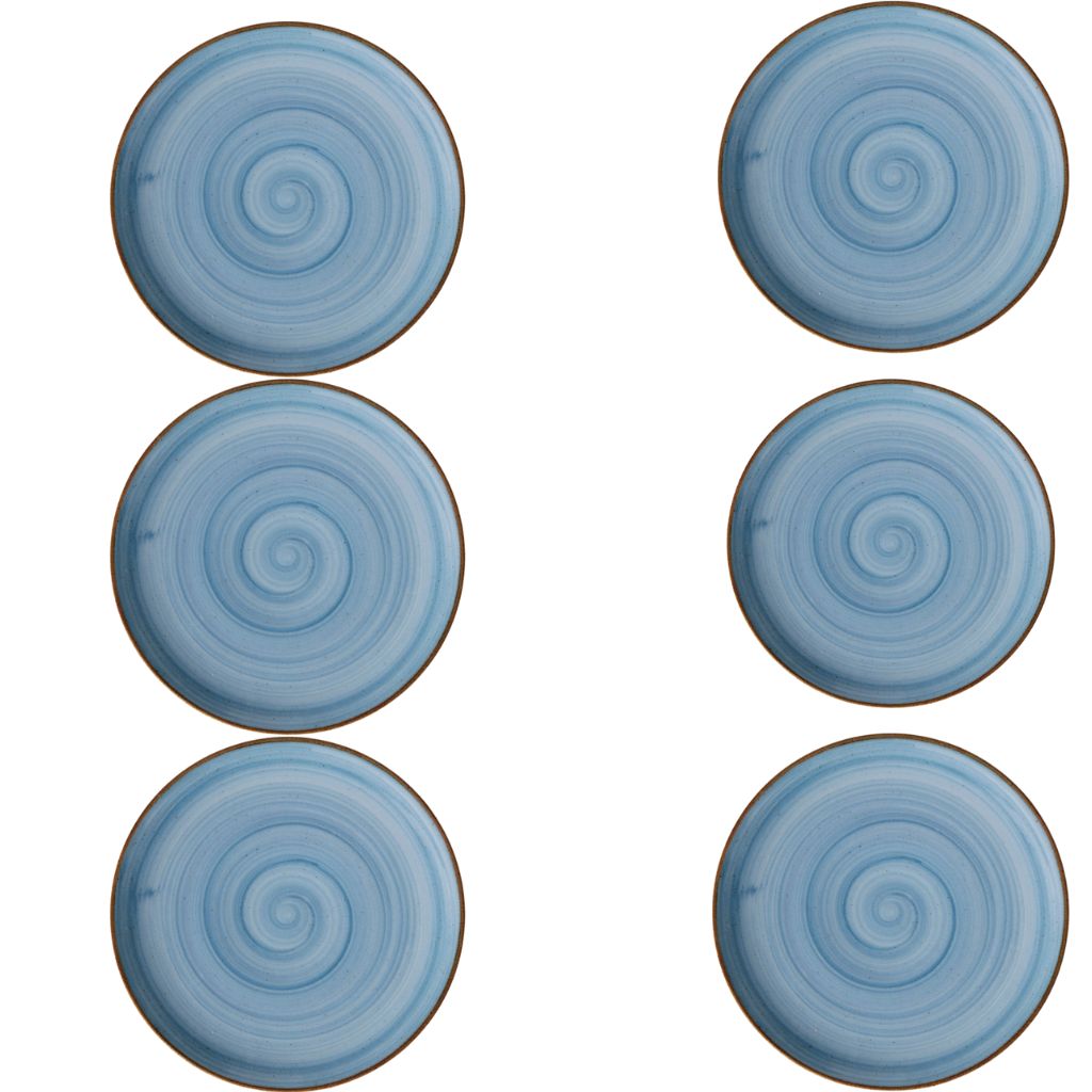 Sets de Platos Artisan en Porcelana Azul/Mar Artisan – 17,3 cm, 20,3 cm, 23 cm y 28 cm
