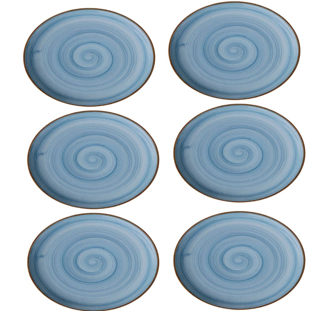 Sets de Platos Artisan en Porcelana Azul/Mar Artisan – 17,3 cm, 20,3 cm, 23 cm y 28 cm