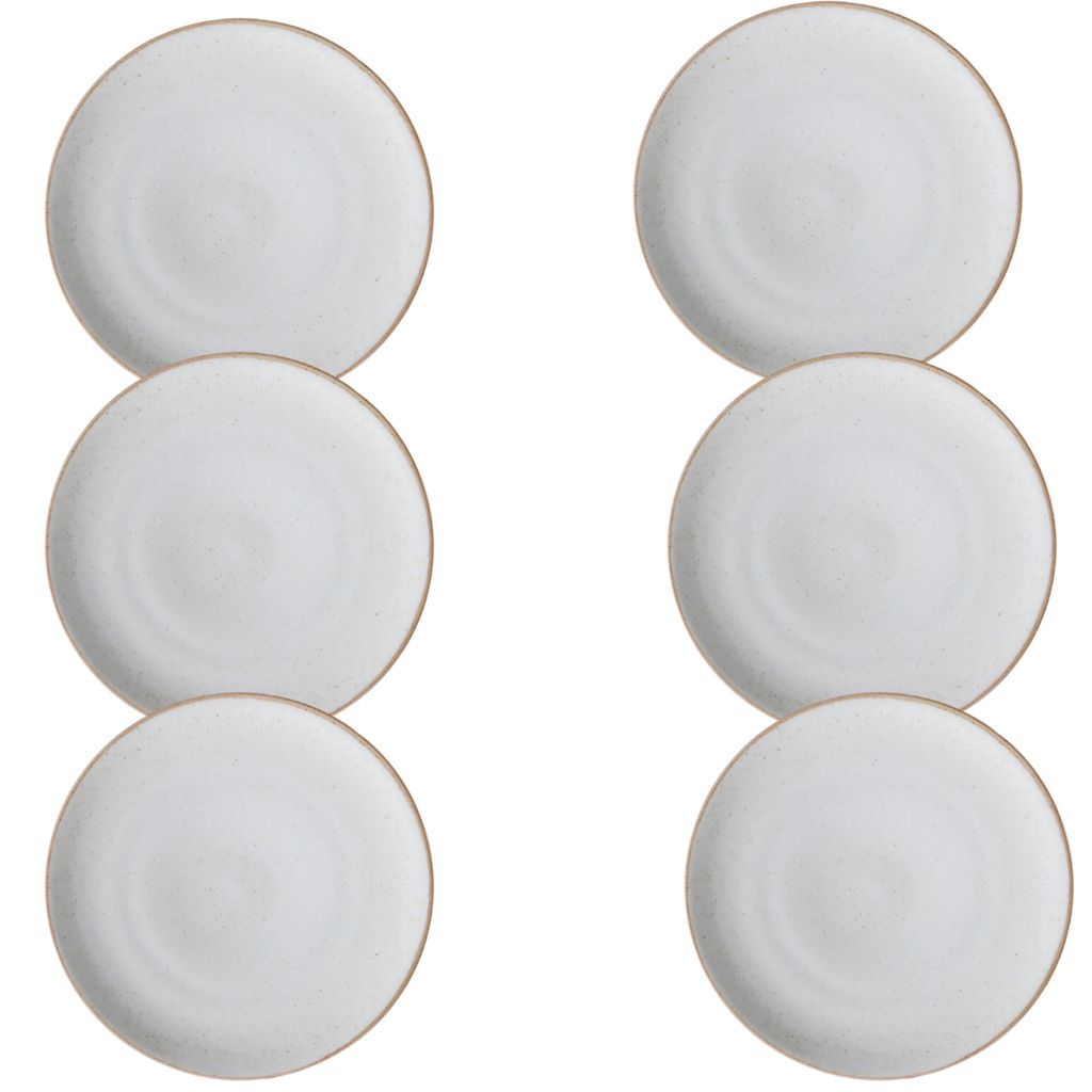 Set de Platos Blanco/Beige Artisan 17,3 cm, 28 cm y 23 cm
