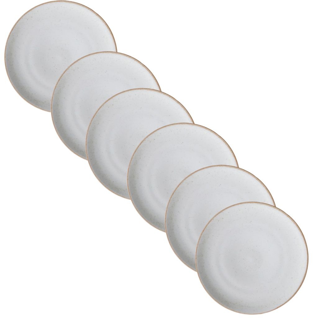 Set de Platos Blanco/Beige Artisan 17,3 cm, 28 cm y 23 cm
